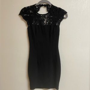 Women’s Black Formal Dress w/ Lace Detailing